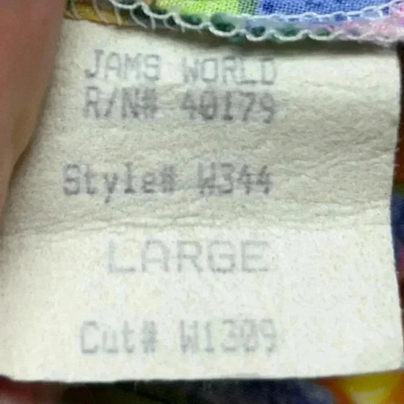 Jams World Short Sleeve Bright Floral Print Maxi Dress - size L VTG - Picture 4 of 5